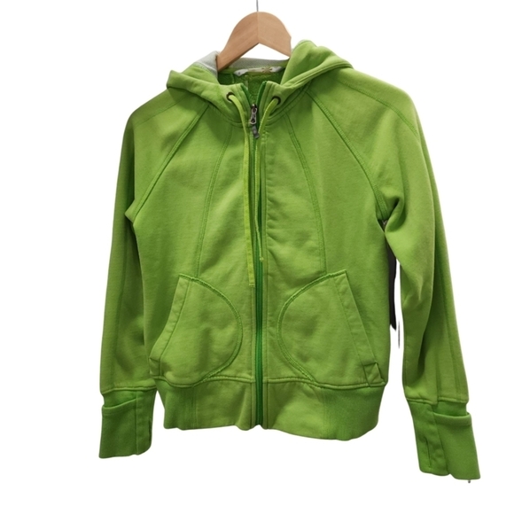 Athleta Yoga Lime Green Zip Up Jacket - Picture 1 of 13